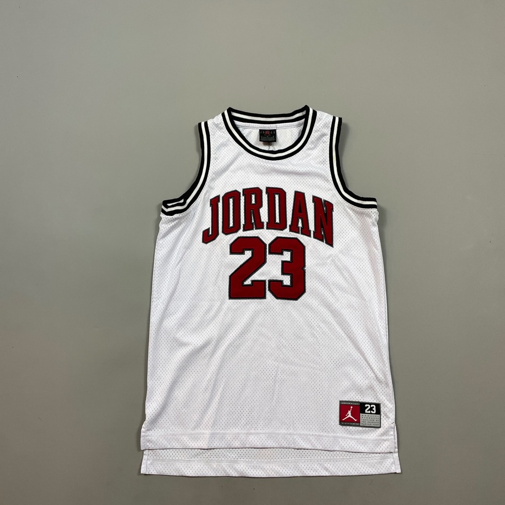 Jordan 23 Mesh Basketball Jersey White Red Black Youth Large Chicago Bulls Style